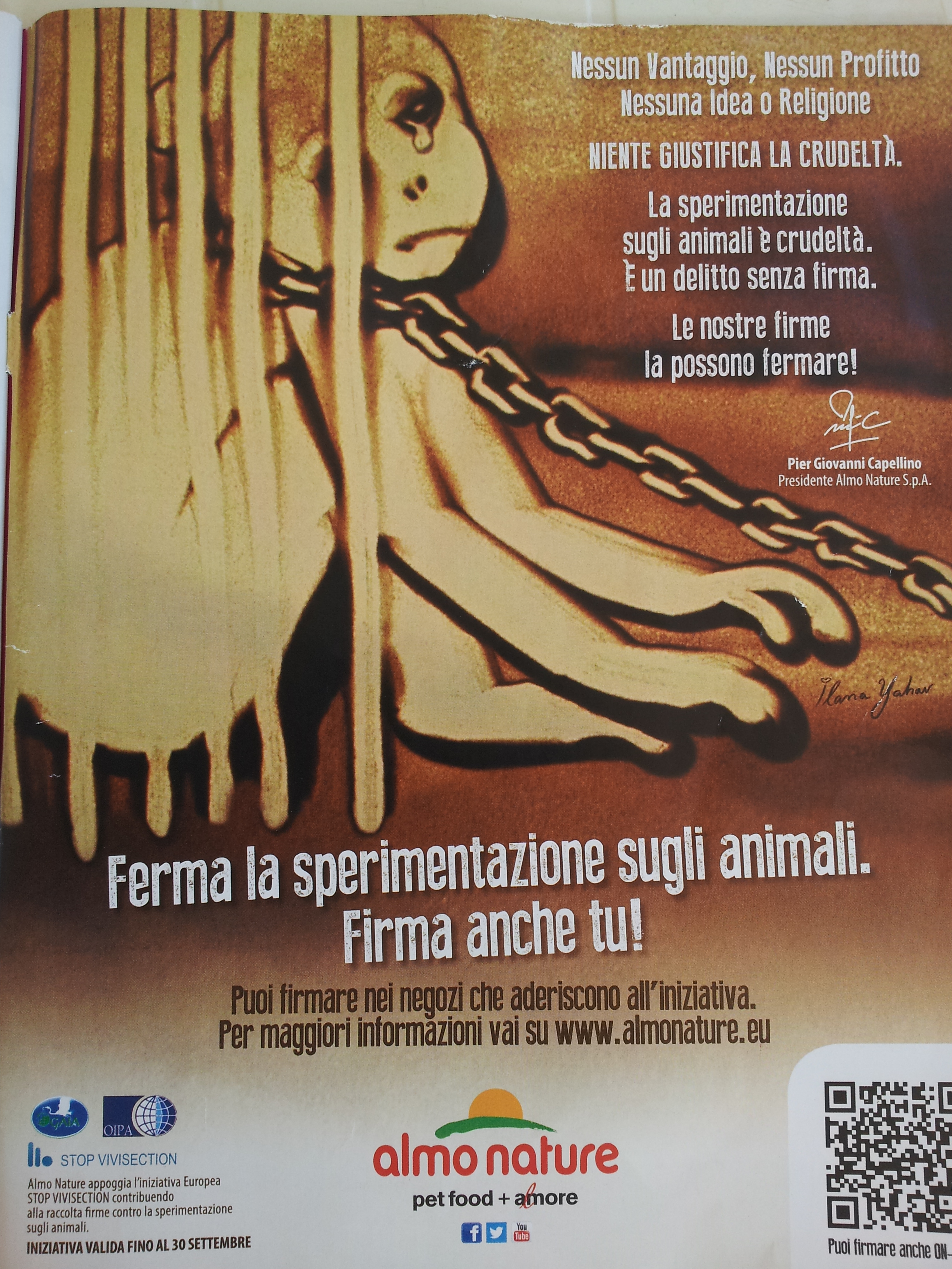 locandina stop vivisection almo nature - gaia - oipa 004